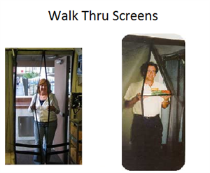 Walk Thru Screen Doors Hanging Screen Door Parts Down The